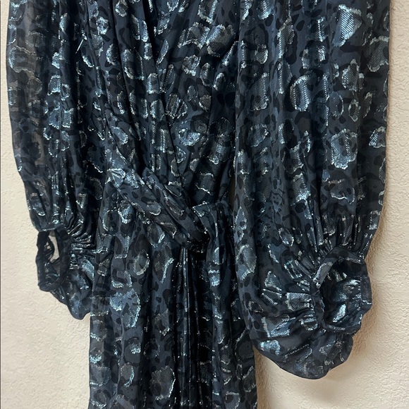 ba&sh NWOT Ginger Blouson-Sleeve Wrap mini dress size XS - Picture 7 of 8